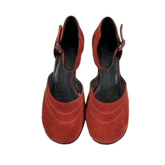 Gentle Souls Red Suede Heels - Picture 5 of 9